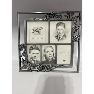 Weston Gallery Sonoma Metal Ivy Collage Frame 10x10" 5 Openings Read Description